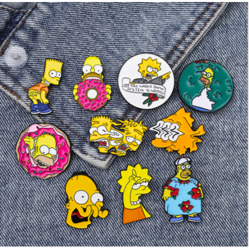 Купить значок "Homer Simpson" 23 мм на одежду в Минске