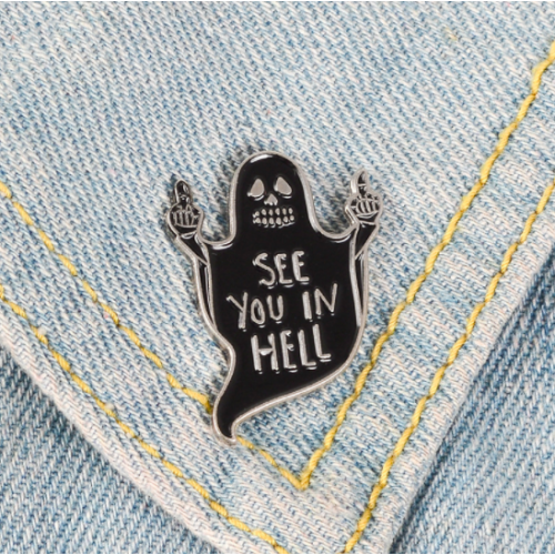 Купить значок "See you in hell" в Минске